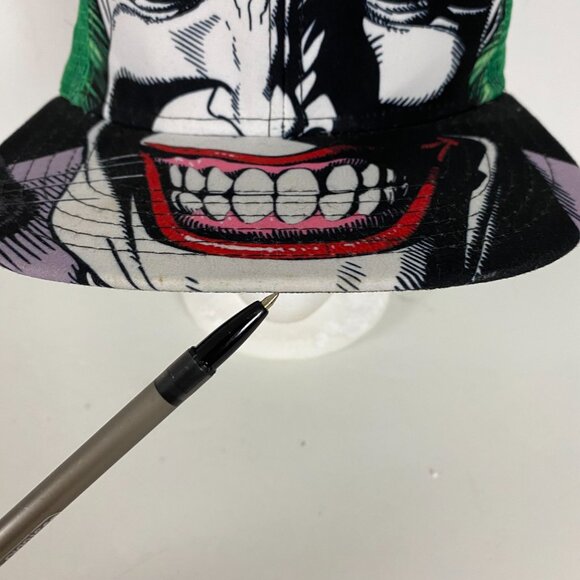 The Joker DC Comics Snapback Hat Green All Over Print - Picture 7 of 9